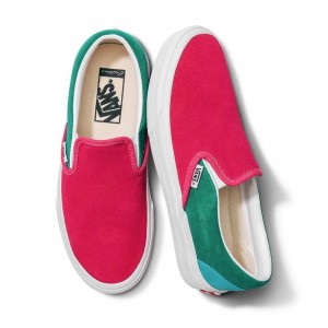 Dámské Classic Vans Customs Color Block Semišové Slip-On | OYVUD5049