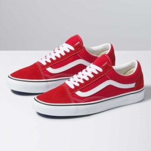 Dámské Classic Vans Old Skool Červené Bílé | HEUIJ5319