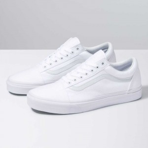 Dámské Classic Vans Platene Old Skool Bílé | LIZAN9304