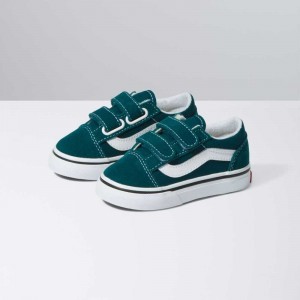 Dámské Classic Vans Toddler Old Skool V Tmavě Tyrkysové | LOHNK7281