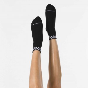 Dámské Ponožky Vans Peek-A-Check Crew Size 6.5-10 Černé | ZWKBH5864
