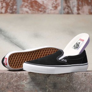 Dámské Skate Boty Vans Černé Bílé | JGLVU3065