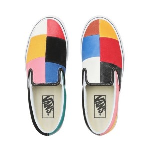 Dámské Slip On Boty Vans Patchwork Viacfarebný Bílé | ESBHT4790