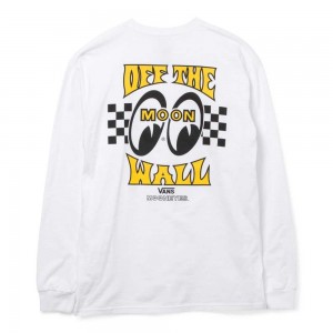 Dámské Tričko Vans Mooneyes Long Sleeve Bílé | SMBOL8463