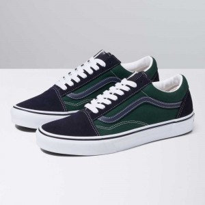 Pánské Classic Vans Old Skool Tmavě Blankyt Zelene | AJKPT1279