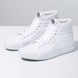 Pánské Classic Vans Platene Sk8-Hi Bílé | QLMSP0318