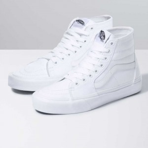 Pánské Classic Vans Platene Sk8-Hi Tapered Bílé | VDMIH7293