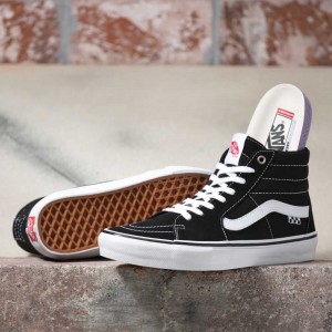 Pánské Skate Boty Vans Sk8-Hi Černé Bílé | MOCSU8964