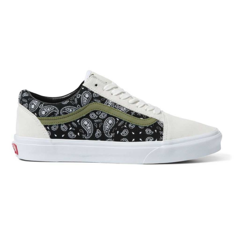 Dámské Classic Vans Old Skool Bílé Černé | IAHFW0293