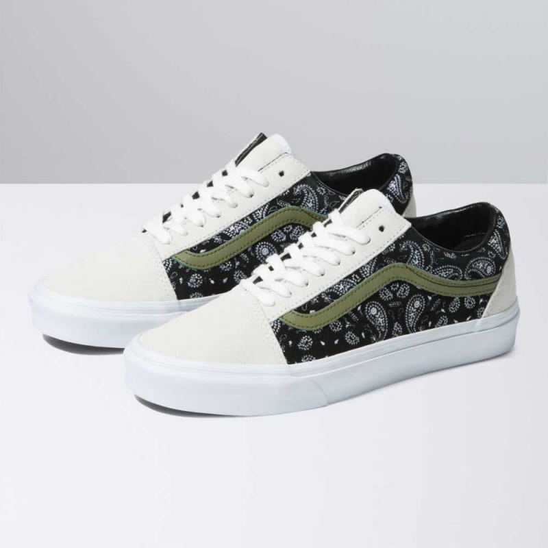 Dámské Classic Vans Old Skool Bílé Černé | IAHFW0293