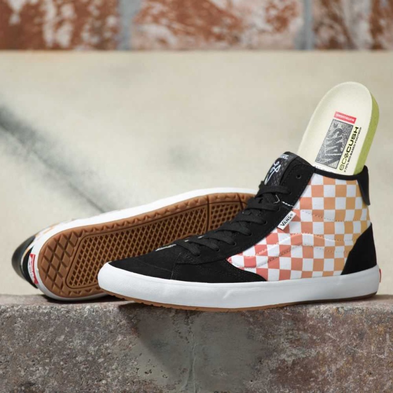 Dámské Skate Boty Vans Checkerboard The Lizzie Černé Viacfarebný | HXPUC7465