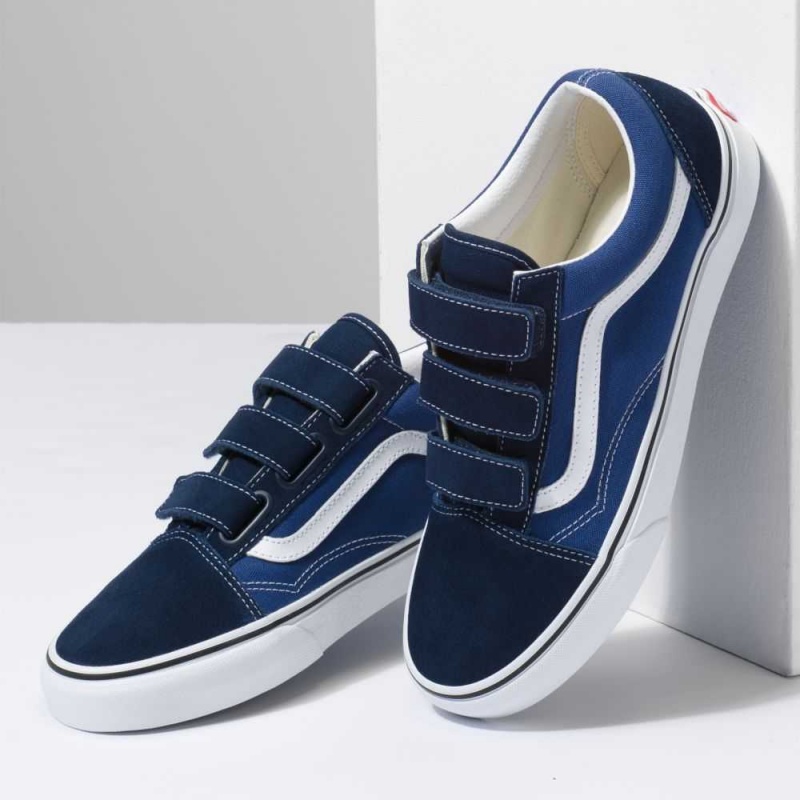 Pánské Classic Vans Old Skool V Blankyt Tmavě Blankyt | XQPRL3950