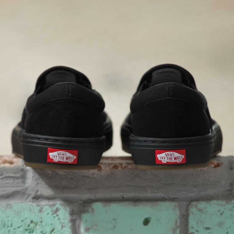 Pánské Skate Boty Vans BMX Slip-On Černé Černé | LMJHS9506