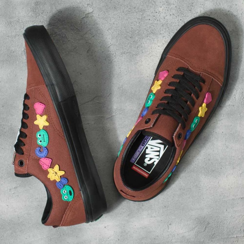 Pánské Skate Boty Vans Frog Old Skool Hnědé Černé | OGUBJ3476