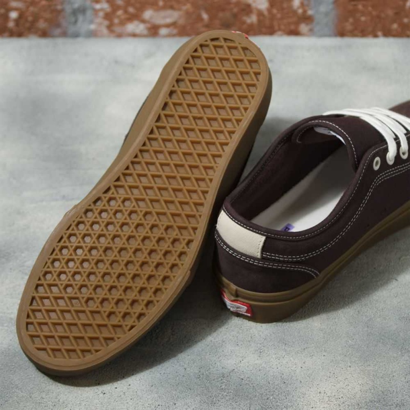 Pánské Skate Boty Vans Semišové Gum Chukka Low Čokolády | CEOFM3529