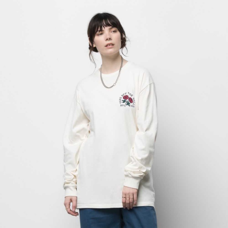 Pánské Tričko Vans Now Is The Time Long Sleeve Bílé | NADQR8250