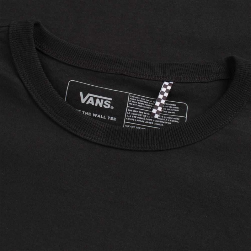 Pánské Tričko Vans Off The Wall Classic Long Sleeve Černé | WRTDY9861