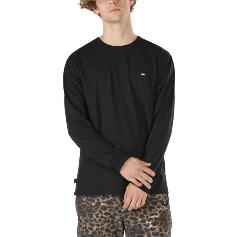 Pánské Tričko Vans Off The Wall Classic Long Sleeve Černé | WRTDY9861